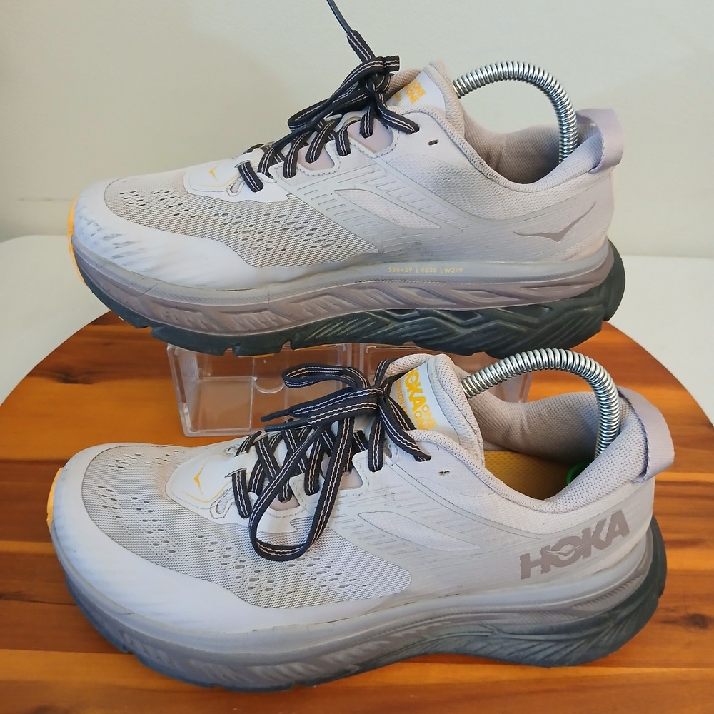 Hoka Stinson ATR 6 Womens 9.5 Light Blue Running Shoes Sneakers 1110507 LMBG